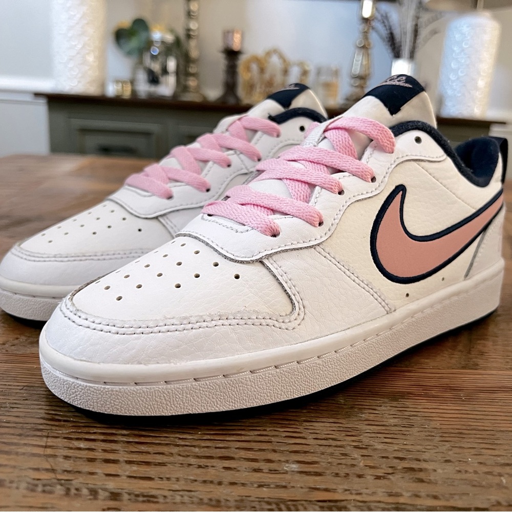 Used Nike Court Borough Low 2 SE1 'White Blue Pink' DB3090-100